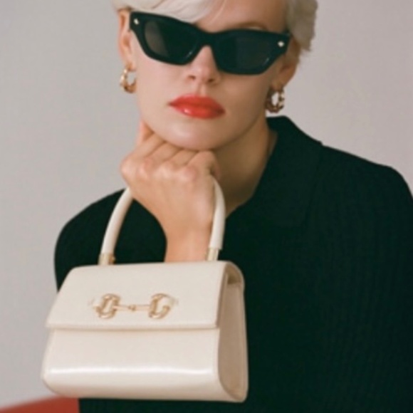 Anthropologie Mini Metal Embellished Lady Bag - Picture 1 of 3